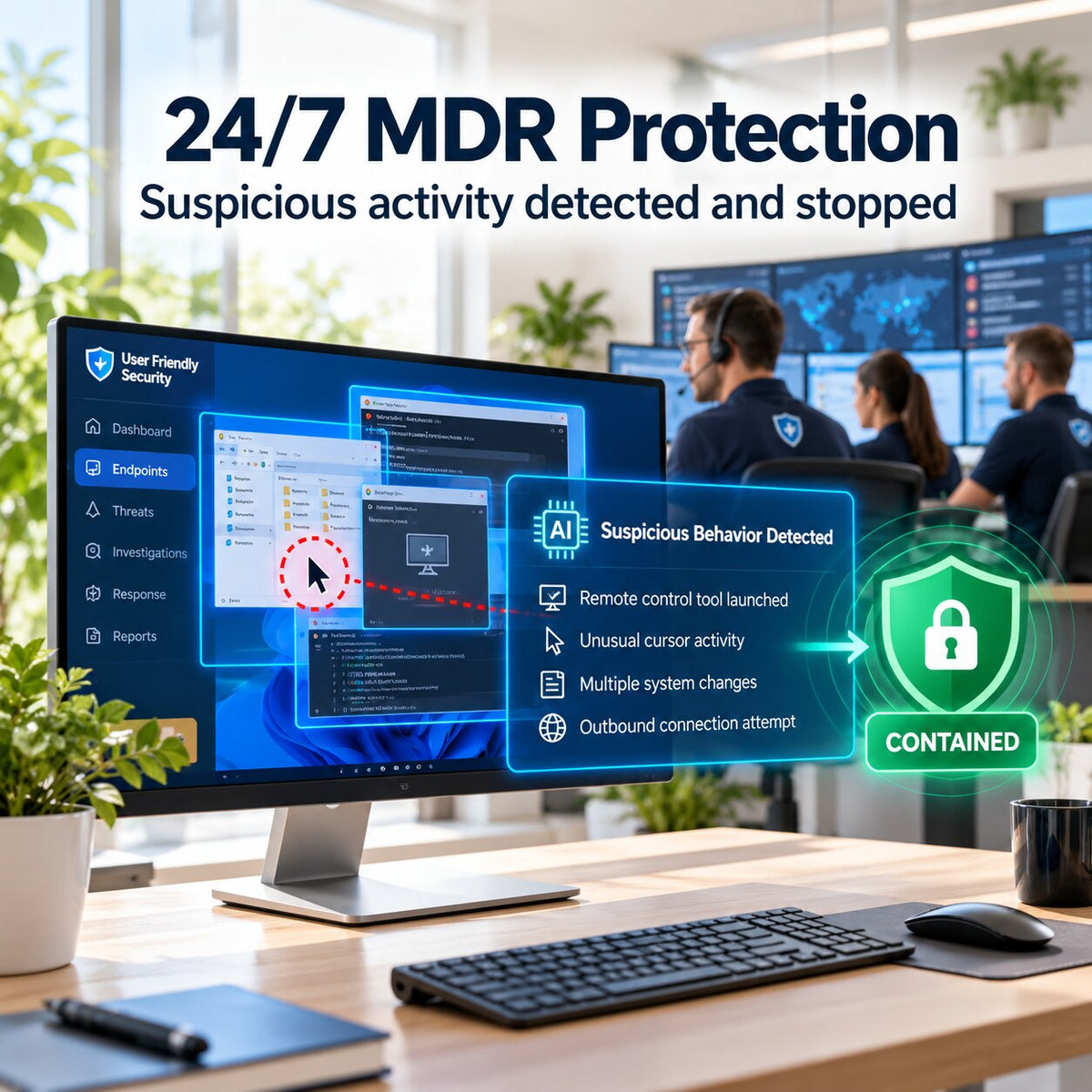 Level 2: Managed Antivirus + 24/7 MDR