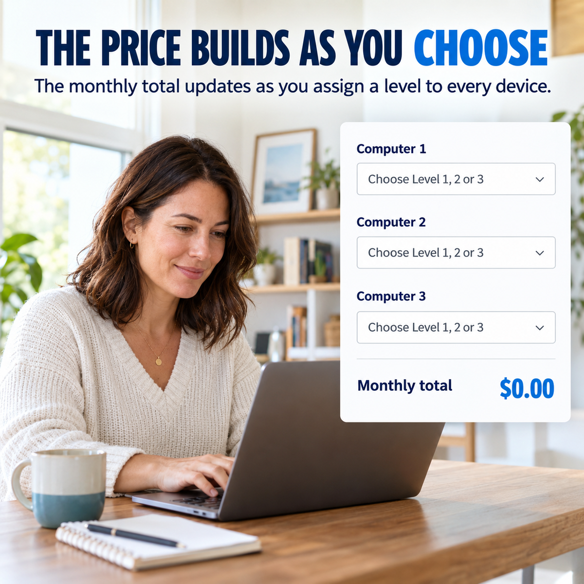 Real customer using the Mix and Match builder starting at zero dollars